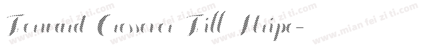 Forward Crossover Fill Stripe字体转换